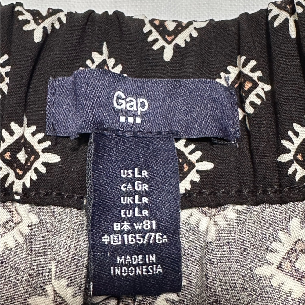 GAP Factory Black and White Patterned Pants - Picture 3 of 9